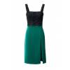 Elegant green and black lace dress by ASHLEY BROOKE fashion