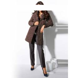 Quilted ladies' brown coat from Ashley Brooke collection
