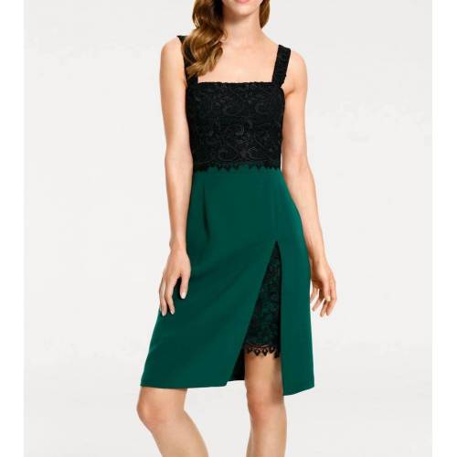 Elegant green and black lace dress by ASHLEY BROOKE