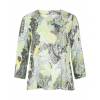 Chalou long sleeve blouse from the collection - fashion plus size - green, details front