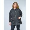 Womans jacket plus size Chalou-black Gratia, front stylisation
