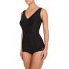 FELINA One-piece swimsuit -  V neckline Basic Line 5201201 black side