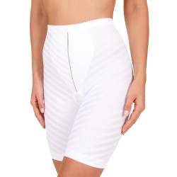 Felina 8276 High Waist Slimming Shorts WEFTLOC white front