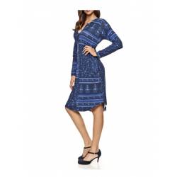 Blue knitted dress from HEINE