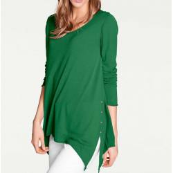 Delicate women's HEINE knitted jumper, green, stylisation